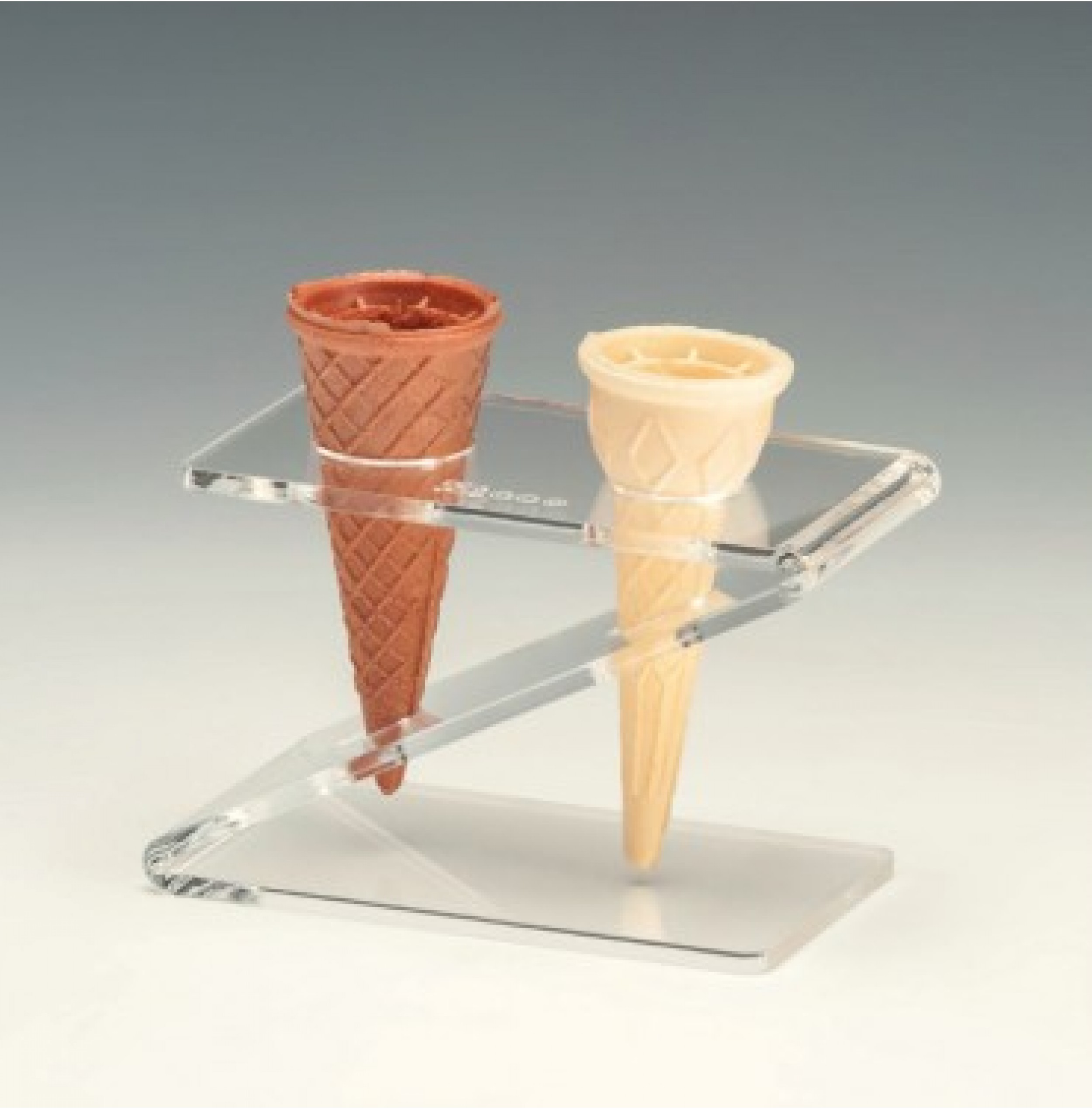 AKRİLİK DOnDURMA SERVİS STANDI 8 X 14 X H: 9,5 Cm